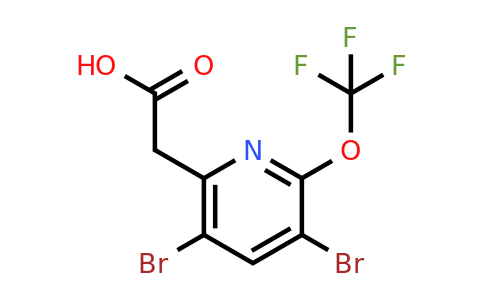 3,5-Dibromo-2-(trifluoromethoxy)pyridine-6-acetic acid