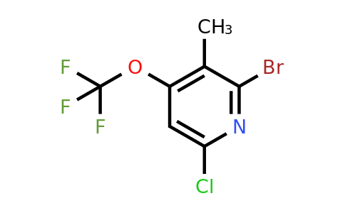 2-Bromo-6-chloro-3-methyl-4-(trifluoromethoxy)pyridine