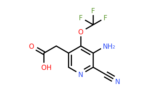 3-Amino-2-cyano-4-(trifluoromethoxy)pyridine-5-acetic acid