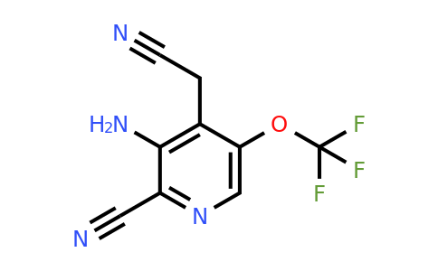 3-Amino-2-cyano-5-(trifluoromethoxy)pyridine-4-acetonitrile