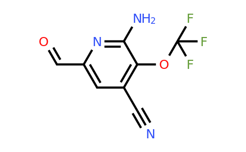 2-Amino-4-cyano-3-(trifluoromethoxy)pyridine-6-carboxaldehyde