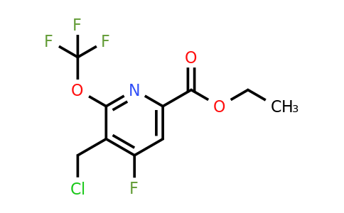 Ethyl 3-(chloromethyl)-4-fluoro-2-(trifluoromethoxy)pyridine-6-carboxylate