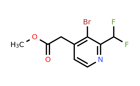 Methyl 3-bromo-2-(difluoromethyl)pyridine-4-acetate