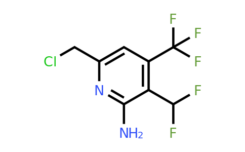 2-Amino-6-(chloromethyl)-3-(difluoromethyl)-4-(trifluoromethyl)pyridine