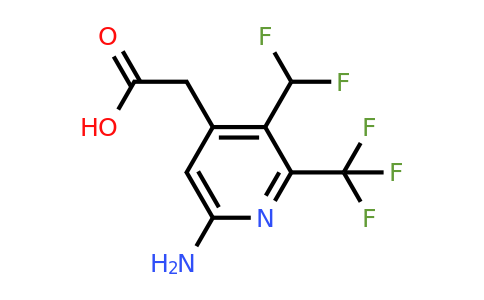 6-Amino-3-(difluoromethyl)-2-(trifluoromethyl)pyridine-4-acetic acid