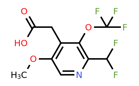 2-(Difluoromethyl)-5-methoxy-3-(trifluoromethoxy)pyridine-4-acetic acid