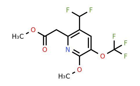 Methyl 5-(difluoromethyl)-2-methoxy-3-(trifluoromethoxy)pyridine-6-acetate