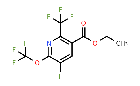 1806027-87-1 | Ethyl 3-fluoro-2-(trifluoromethoxy)-6-(trifluoromethyl)pyridine-5-carboxylate