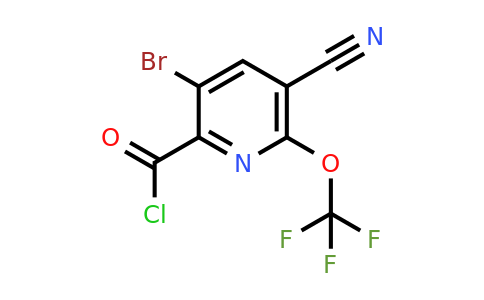 3-Bromo-5-cyano-6-(trifluoromethoxy)pyridine-2-carbonyl chloride