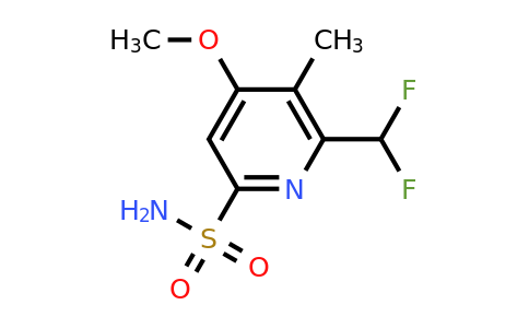 2-(Difluoromethyl)-4-methoxy-3-methylpyridine-6-sulfonamide