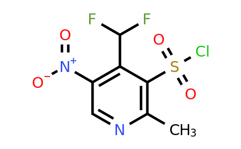 4-(Difluoromethyl)-2-methyl-5-nitropyridine-3-sulfonyl chloride