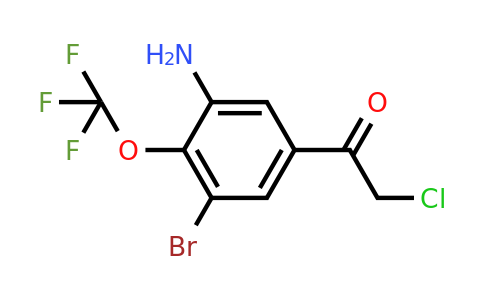 1806042-95-4 | 3'-Amino-5'-bromo-4'-(trifluoromethoxy)phenacyl chloride