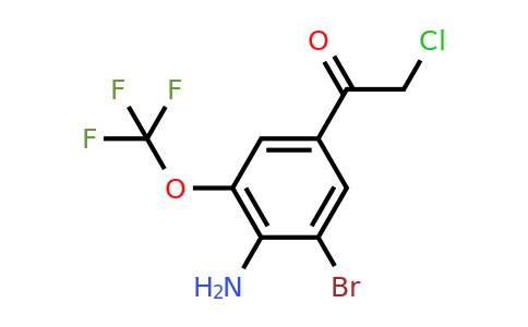1806043-05-9 | 4'-Amino-3'-bromo-5'-(trifluoromethoxy)phenacyl chloride