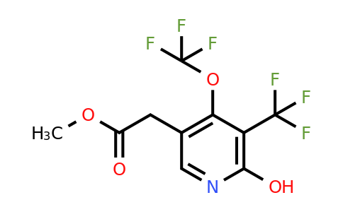 1806045-72-6 | Methyl 2-hydroxy-4-(trifluoromethoxy)-3-(trifluoromethyl)pyridine-5-acetate