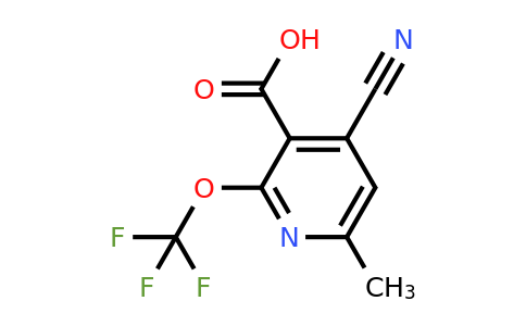 4-Cyano-6-methyl-2-(trifluoromethoxy)pyridine-3-carboxylic acid