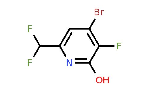 4-Bromo-6-(difluoromethyl)-3-fluoro-2-hydroxypyridine