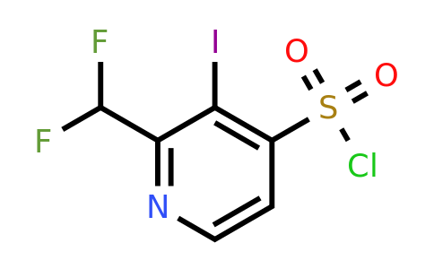 2-(Difluoromethyl)-3-iodopyridine-4-sulfonyl chloride