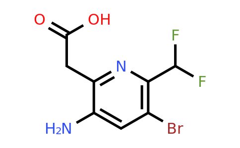 1806060-30-9 | 3-Amino-5-bromo-6-(difluoromethyl)pyridine-2-acetic acid