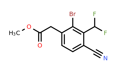 1806061-09-5 | Methyl 2-bromo-4-cyano-3-(difluoromethyl)phenylacetate