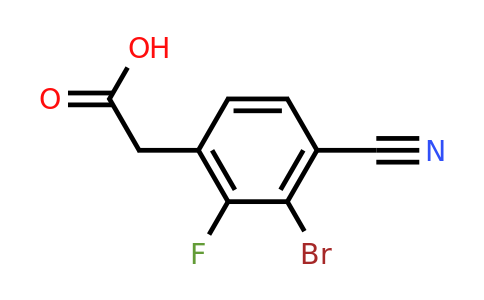1806061-82-4 | 3-Bromo-4-cyano-2-fluorophenylacetic acid