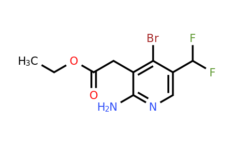Ethyl 2-amino-4-bromo-5-(difluoromethyl)pyridine-3-acetate