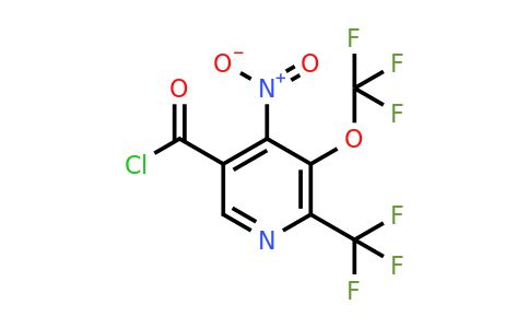4-Nitro-3-(trifluoromethoxy)-2-(trifluoromethyl)pyridine-5-carbonyl chloride