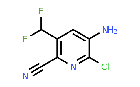 3-Amino-2-chloro-6-cyano-5-(difluoromethyl)pyridine