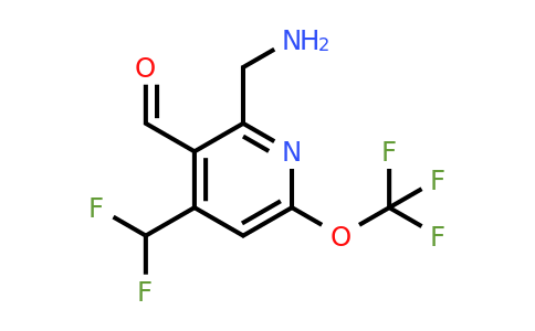 2-(Aminomethyl)-4-(difluoromethyl)-6-(trifluoromethoxy)pyridine-3-carboxaldehyde