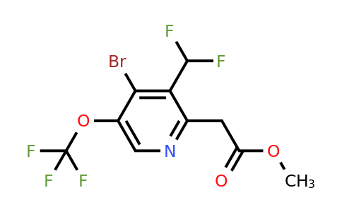 1806079-01-5 | Methyl 4-bromo-3-(difluoromethyl)-5-(trifluoromethoxy)pyridine-2-acetate