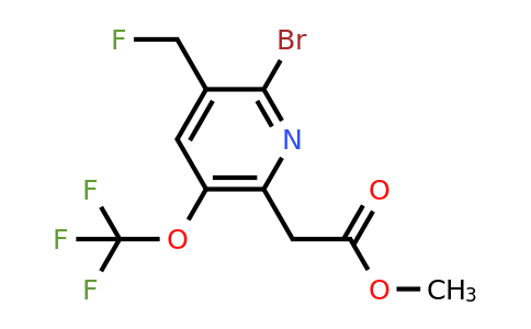 1806080-22-7 | Methyl 2-bromo-3-(fluoromethyl)-5-(trifluoromethoxy)pyridine-6-acetate