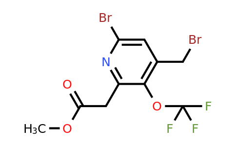 Methyl 6-bromo-4-(bromomethyl)-3-(trifluoromethoxy)pyridine-2-acetate