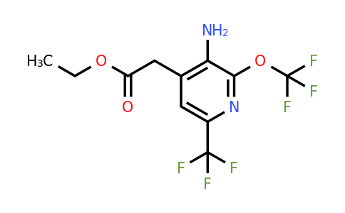 1806096-26-3 | Ethyl 3-amino-2-(trifluoromethoxy)-6-(trifluoromethyl)pyridine-4-acetate