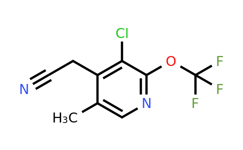 3-Chloro-5-methyl-2-(trifluoromethoxy)pyridine-4-acetonitrile