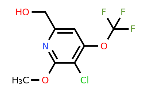 3-Chloro-2-methoxy-4-(trifluoromethoxy)pyridine-6-methanol