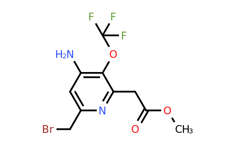 Methyl 4-amino-6-(bromomethyl)-3-(trifluoromethoxy)pyridine-2-acetate