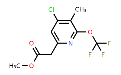1806115-86-5 | Methyl 4-chloro-3-methyl-2-(trifluoromethoxy)pyridine-6-acetate