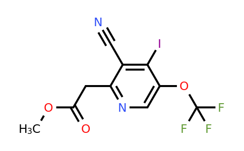 Methyl 3-cyano-4-iodo-5-(trifluoromethoxy)pyridine-2-acetate