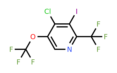 4-Chloro-3-iodo-5-(trifluoromethoxy)-2-(trifluoromethyl)pyridine