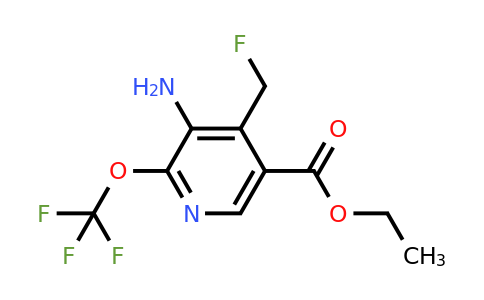 Ethyl 3-amino-4-(fluoromethyl)-2-(trifluoromethoxy)pyridine-5-carboxylate