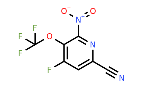 6-Cyano-4-fluoro-2-nitro-3-(trifluoromethoxy)pyridine