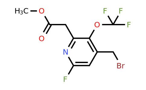 Methyl 4-(bromomethyl)-6-fluoro-3-(trifluoromethoxy)pyridine-2-acetate