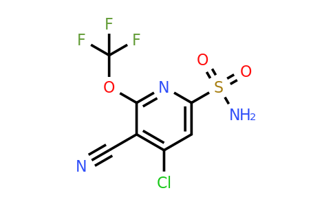 4-Chloro-3-cyano-2-(trifluoromethoxy)pyridine-6-sulfonamide