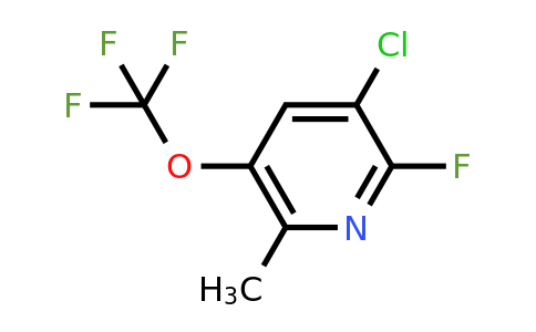 1806161-61-4 | 3-Chloro-2-fluoro-6-methyl-5-(trifluoromethoxy)pyridine