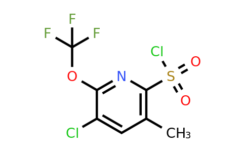 3-Chloro-5-methyl-2-(trifluoromethoxy)pyridine-6-sulfonyl chloride