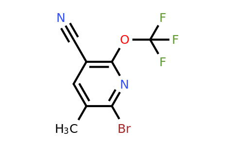 2-Bromo-5-cyano-3-methyl-6-(trifluoromethoxy)pyridine