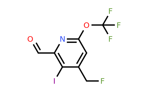 4-(Fluoromethyl)-3-iodo-6-(trifluoromethoxy)pyridine-2-carboxaldehyde