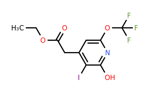 1806183-51-6 | Ethyl 2-hydroxy-3-iodo-6-(trifluoromethoxy)pyridine-4-acetate