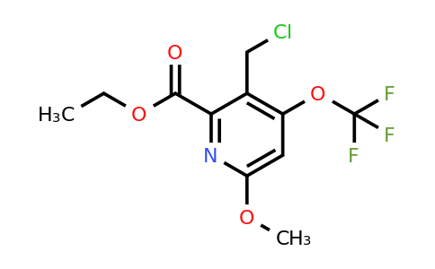 1806187-84-7 | Ethyl 3-(chloromethyl)-6-methoxy-4-(trifluoromethoxy)pyridine-2-carboxylate