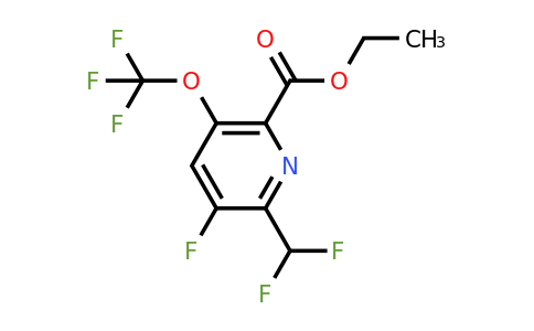1806190-35-1 | Ethyl 2-(difluoromethyl)-3-fluoro-5-(trifluoromethoxy)pyridine-6-carboxylate