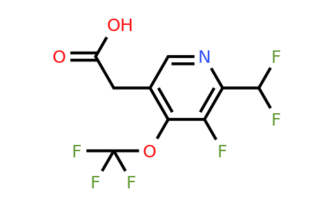 2-(Difluoromethyl)-3-fluoro-4-(trifluoromethoxy)pyridine-5-acetic acid